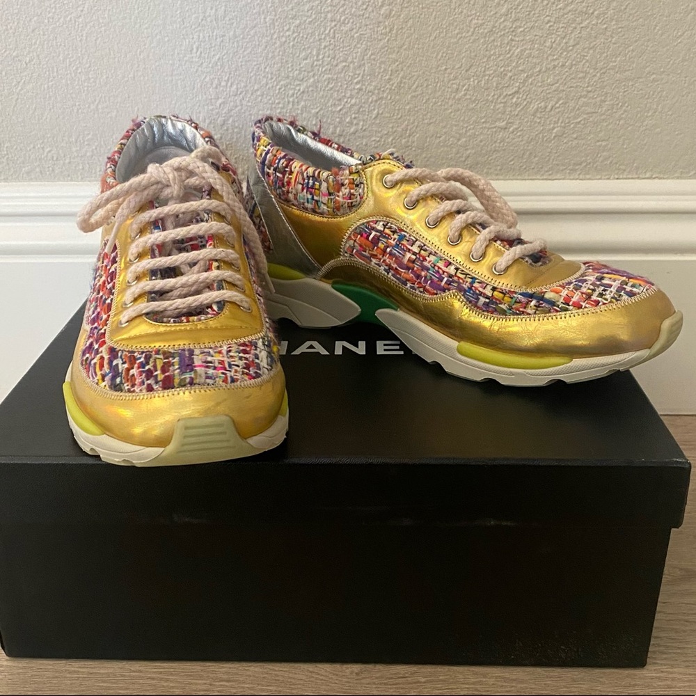 Chanel Multicolor Tweed Sneaker